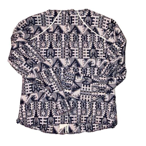 Anthropologie Size Small Hei Hei Abstract Tribal Bohemian Zip Up Blazer Jacket - Picture 2 of 4